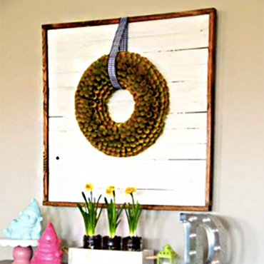 Build a Shiplap Wreath Display Board