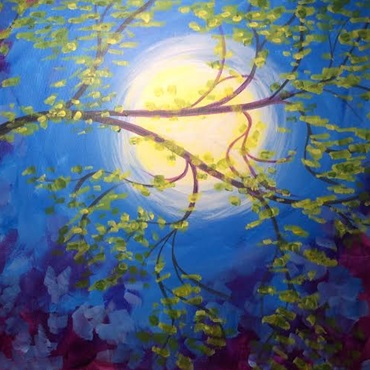 August Moon Painting