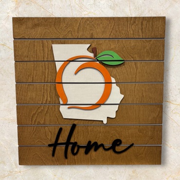 Peach Pallet State Sign