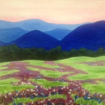 Blue Ridge Meadow Painting
