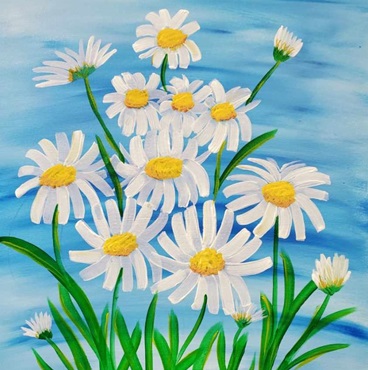 Daisy Patch Painting