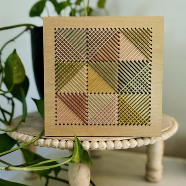 Patchwork Wooden Embroidery
