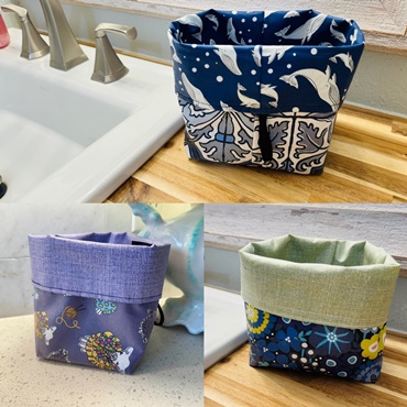 Rerversible Water Resistant  Fabric Bin