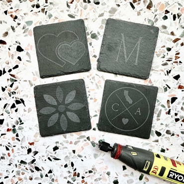 DIY Etching Coasters with Ryobi